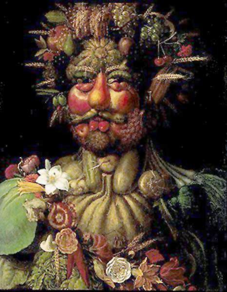 Schilderij van  de 16e eeuwse schilder Arcimboldo