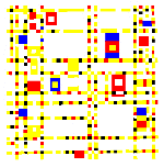 Boogie-Woogie door Piet Mondriaan (particuliere collectie)